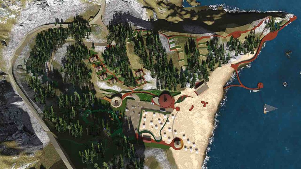 Esta es la propuesta inicial de diseño del Plan de Ordenamiento Ecoturístico de Playa Blanca, sobre el cual se han hecho algunos ajustes de forma