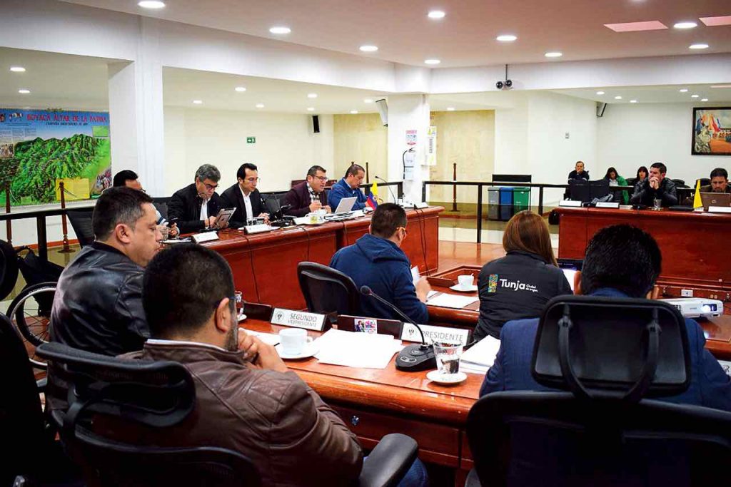 Sesiones extraordinarias Concejo de Tunja