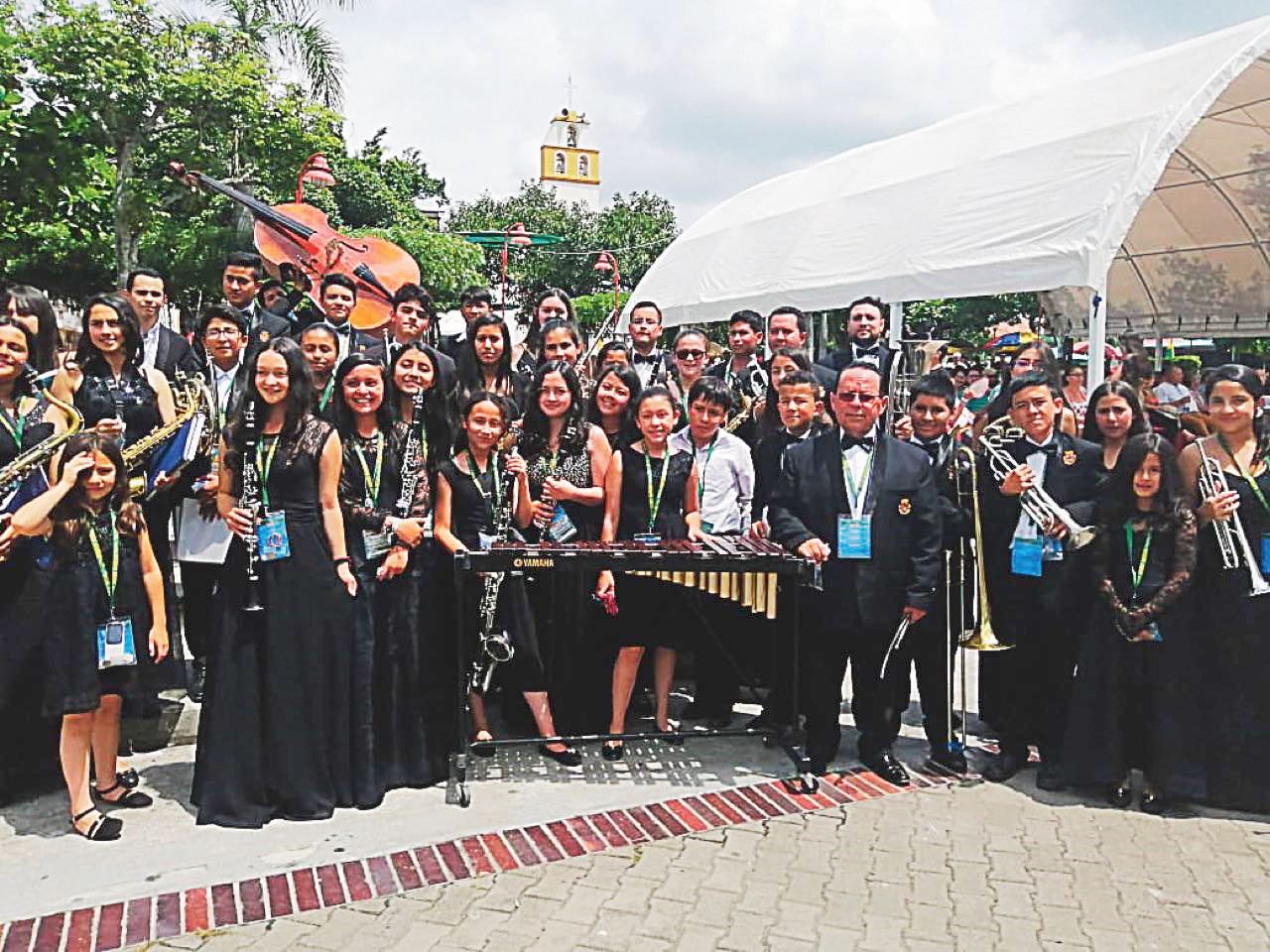 Fueron 53 músicos de Villa de Leyva los que viajaron a Anapoima a participar del Concurso Internacional.