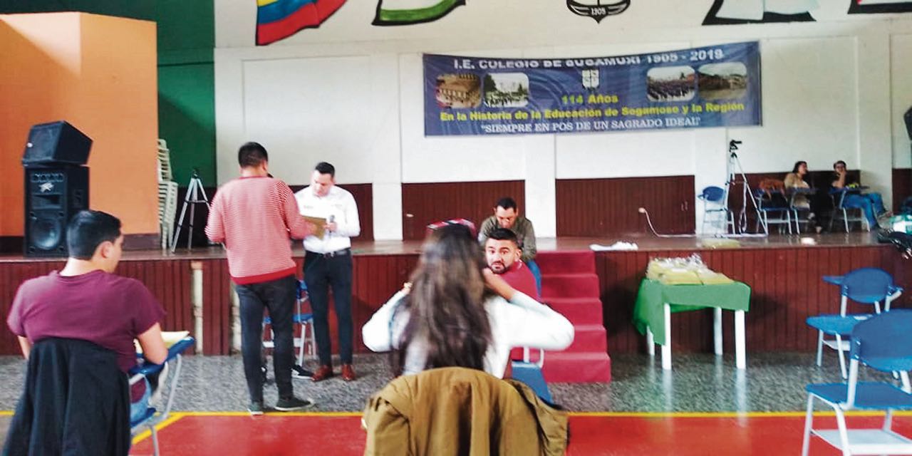 El sábado se llevaron a cabo las pruebas escritas para los aspirantes a personero de Sogamoso. Se realizaron en el Colegio de Sugamuxi.