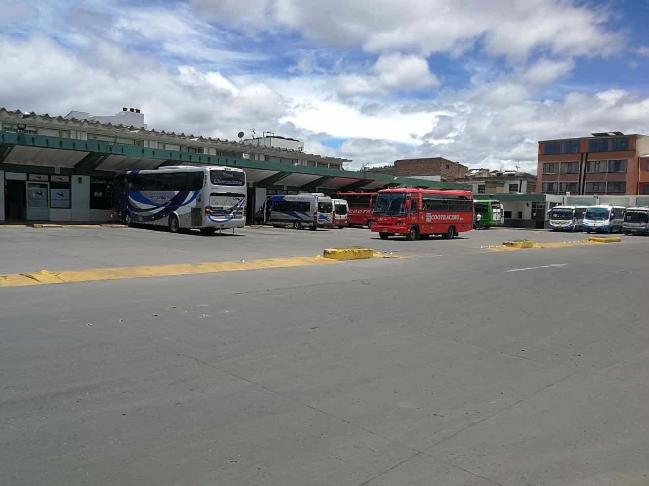 Terminal de Transportes de Sogamoso, desde donde se reactivará a partir de hoy el despacho de buses hacia Tunja. Foto: archivo particular