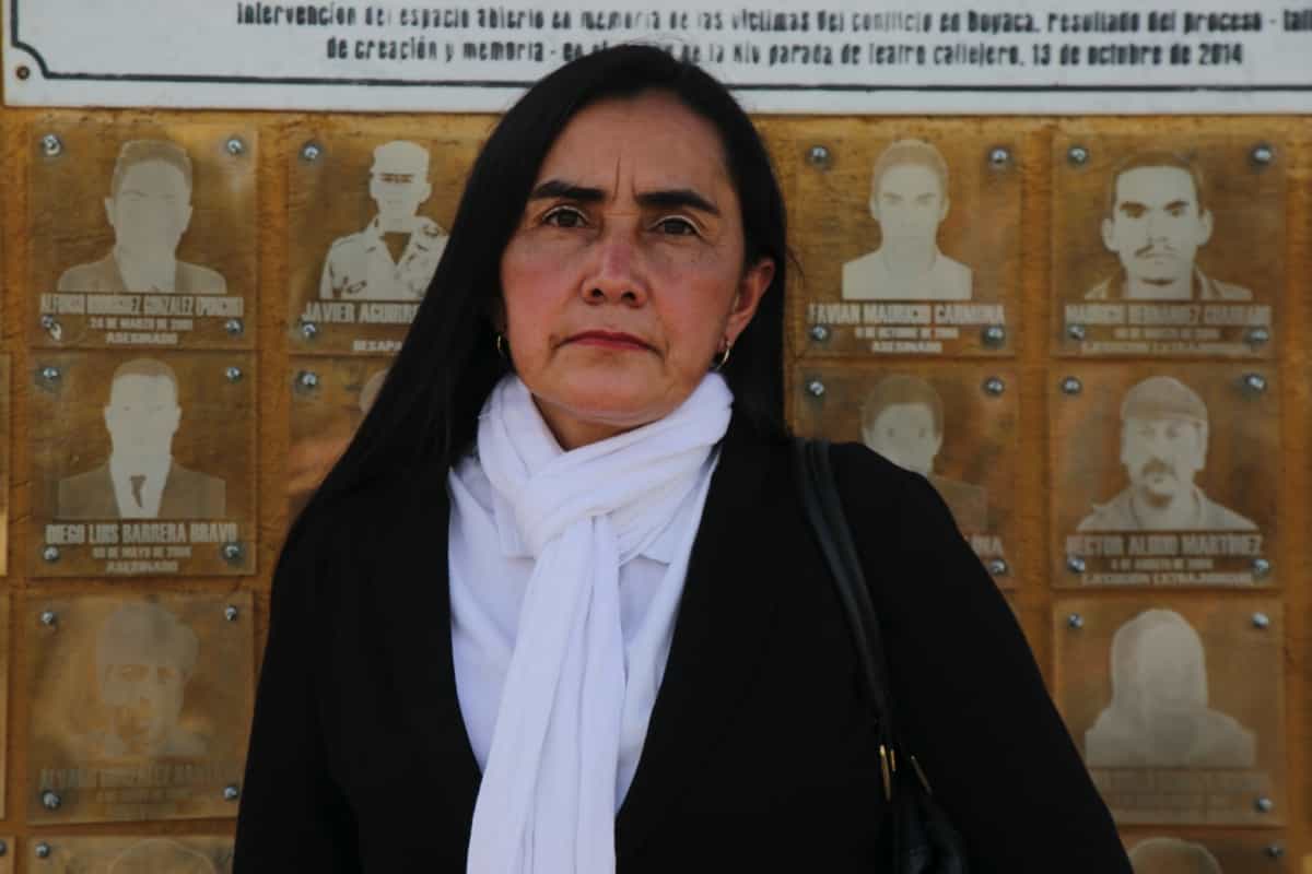 Hoy, luego de décadas de sufrimiento, Hilda Aurora Díaz, hace parte de la Organización “Por los derechos de los sobrevivientes residentes en Boyacá” y apoya a otras familias. Foto: Archivo Particular