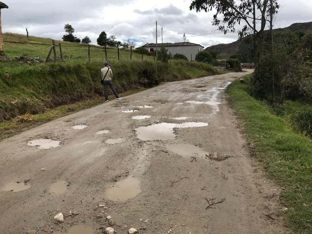 Estado de la Ruta de los Libertadores, Belén – Socha – Sácama – La Cabuya, afectada por las lluvias de los últimos días. Fotos: archivo particular