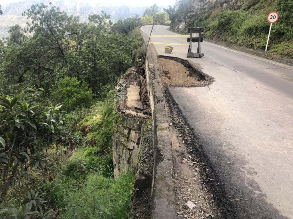 Estado de la Ruta de los Libertadores, Belén – Socha – Sácama – La Cabuya, afectada por las lluvias de los últimos días. Fotos: archivo particular