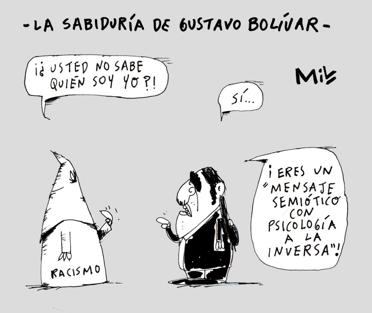 La sabiduría de Gustavo Bolívar #Caricatura7días