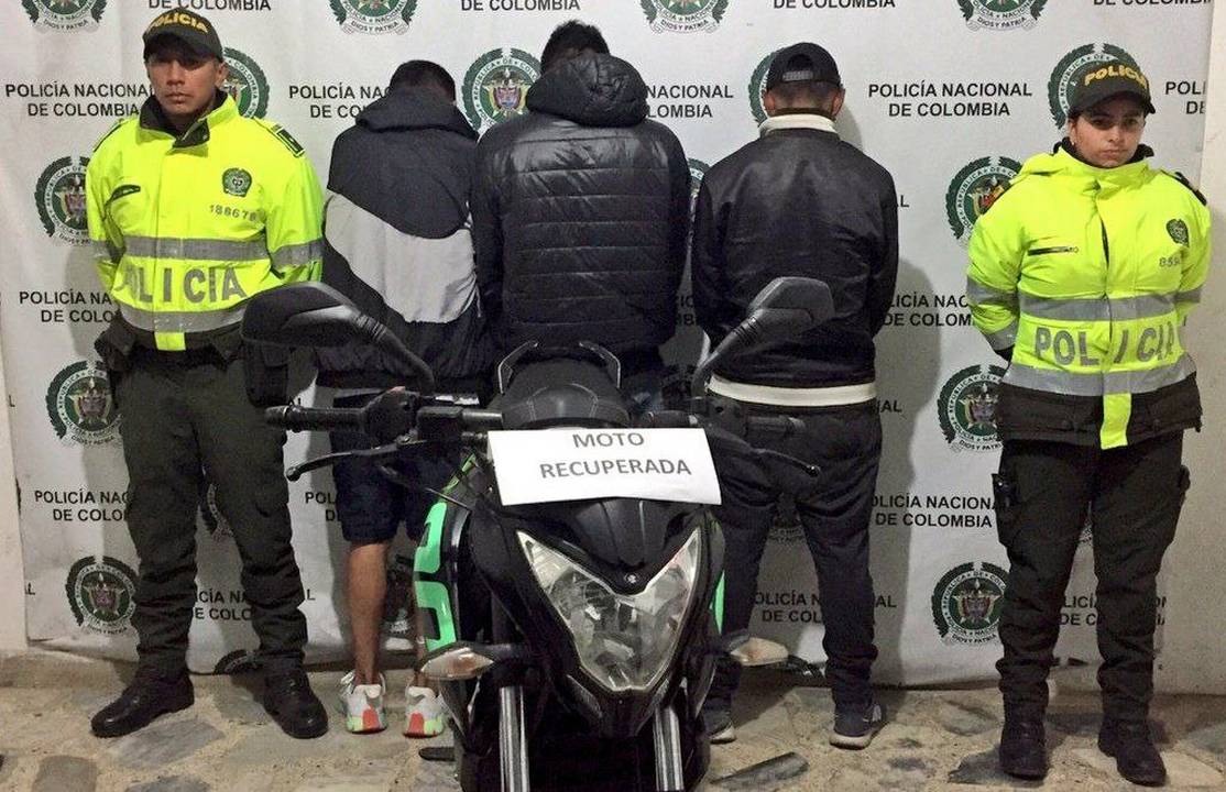 Cinco personas capturadas y dos motos recuperadas en acciones de la Policía en Boyacá 2