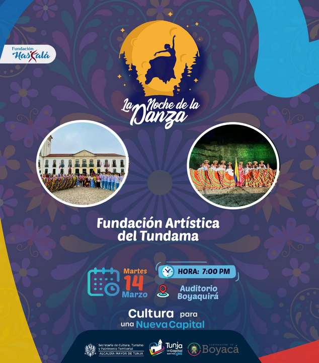 Hoy martes la agenda cultural de Tunja trae “La Noche de la Danza” con la Fundación Artística del Tundama 2