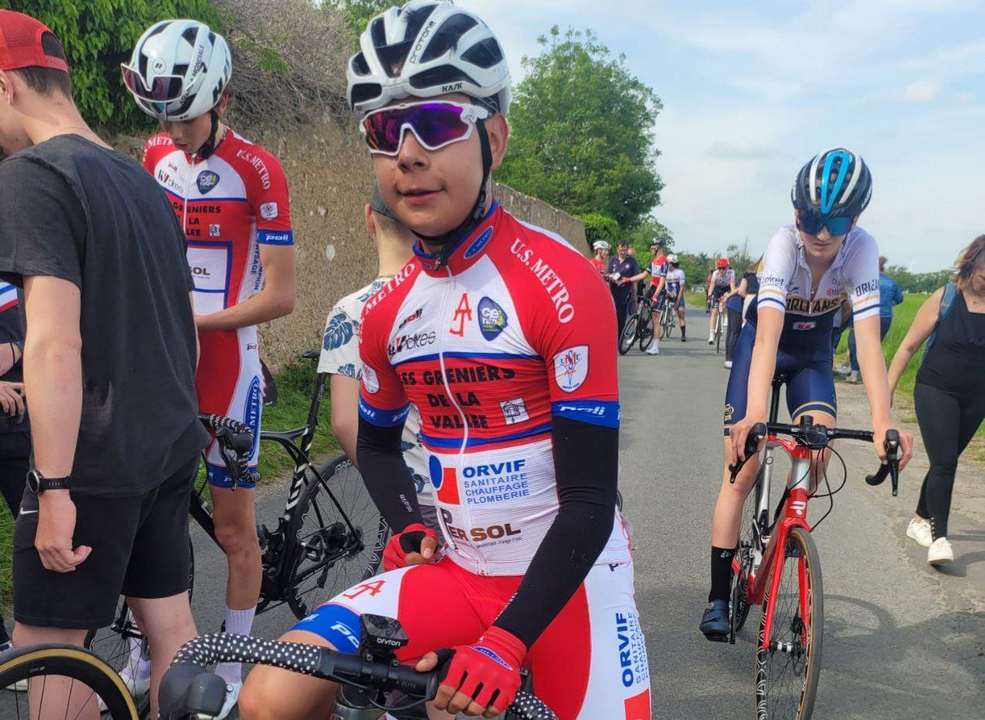 Alejandro Peña Rodríguez, ciclista boyacense que fue tercero el domingo en carrera en Francia.  Foto: archivo particular