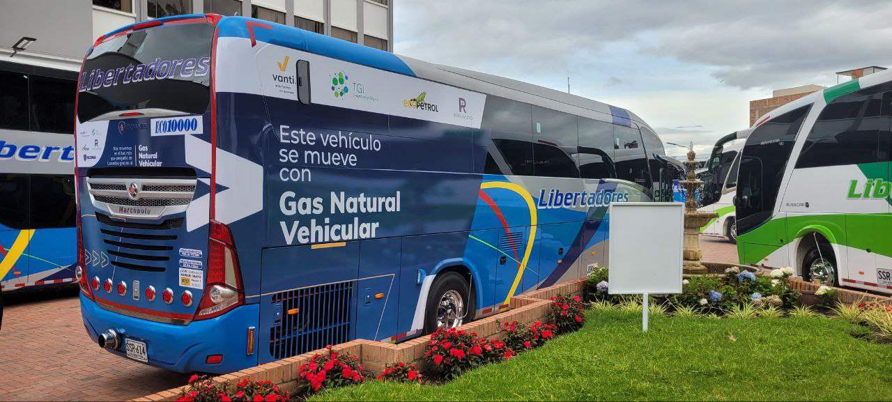 Este es el primer bus operado con gas natural vehicular de la empresa Coflonorte Libertadores. Foto: archivo particular