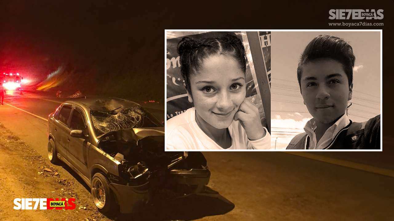Este es el estado en el que quedó el carro que conducía Jhon Sebastián Ramírez Morcote, con el que arrolló la moto en la que iban David Fernando y Angela Lorena, a los que les causó la muerte. Fotos: Archivo particular.