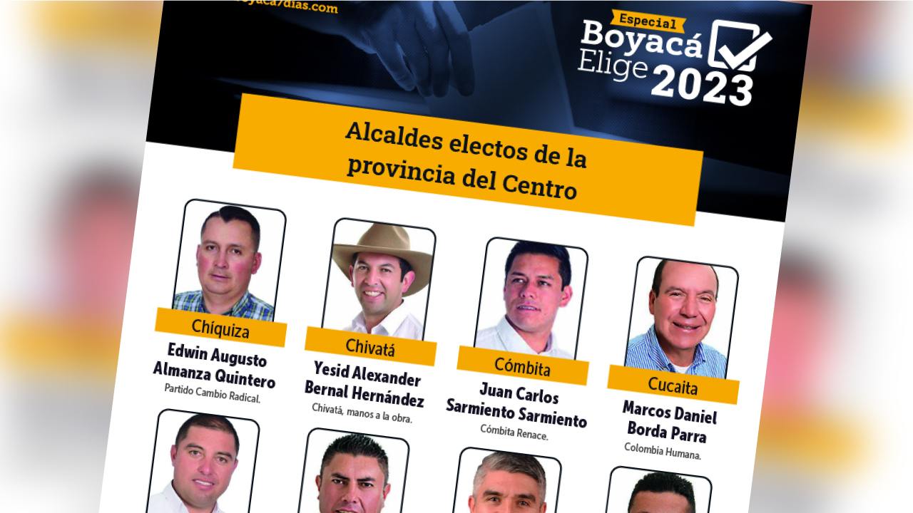 Aquí están los alcaldes de los 15 municipios de la provincia del Centro