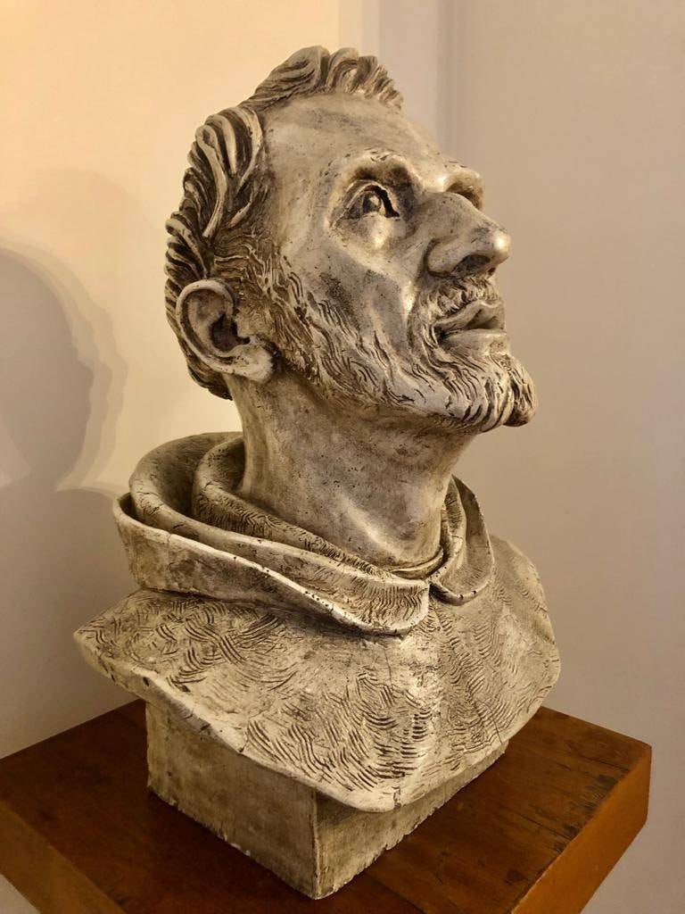Santo Domingo de Guzmán, escultura de fray Reinaldo Sánchez.