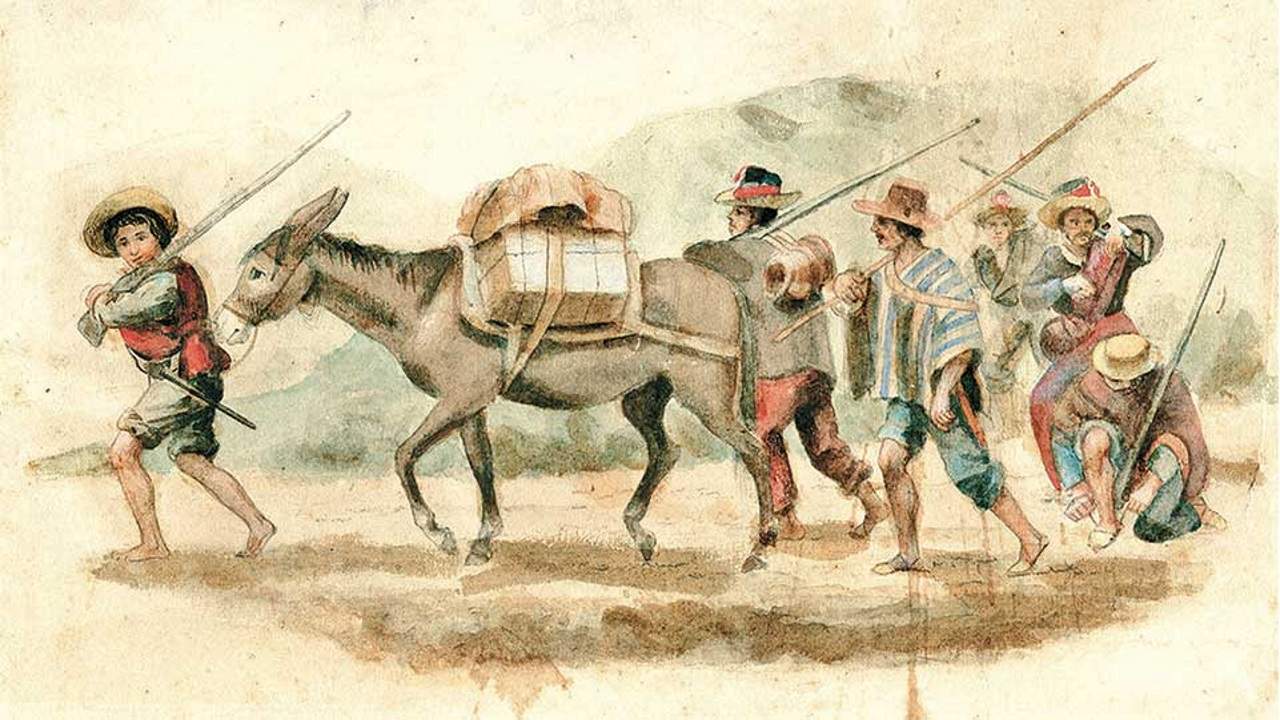 Durante la Colonia continuó el comercio entre Sogamoso y Casanare. Ilustración: archivo particular