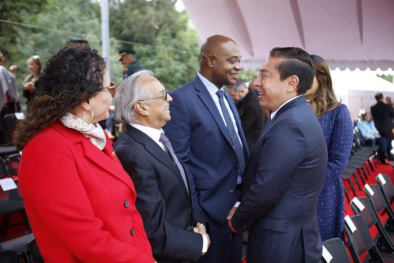 Con la presencia del presidente Gustavo Petro Urrego y su gabinete se conmemoraron este miércoles los 205 años de la Batalla de Boyacá y 214 años del Ejército Nacional. Foto: Presidencia de la República.