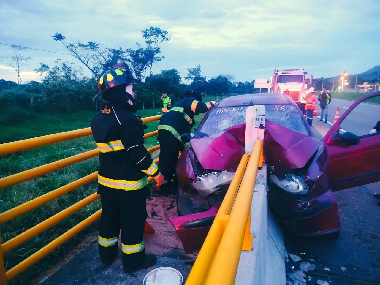 Carro accidentado en yopal