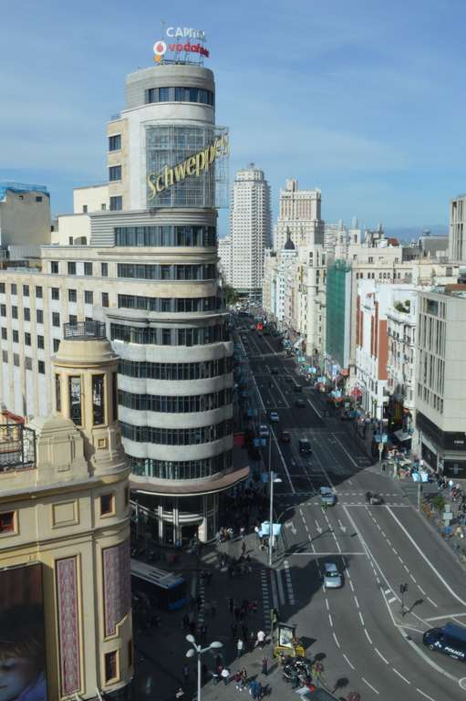 Vista del Edificio Carrión desde la terraza del Corte Inglés. Foto Gustavo Núñez Valero.