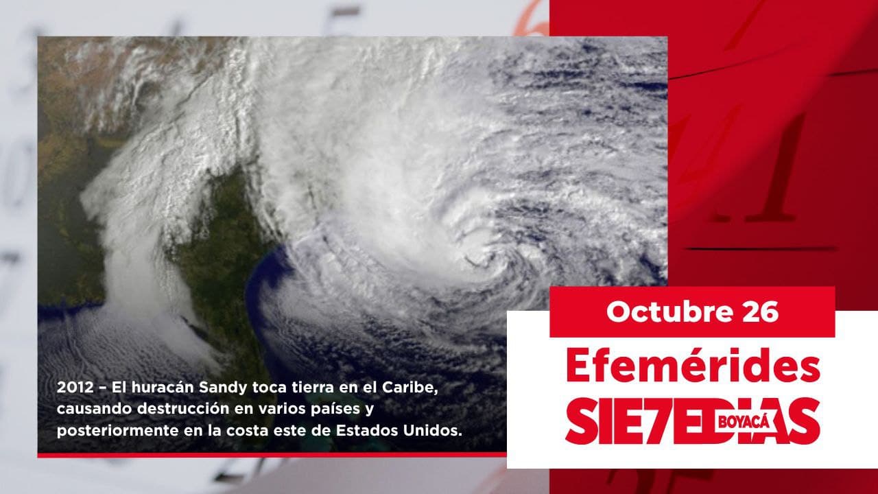 Un día como hoy | 26 de octubre | #Efeméride7días – Boyacá 7 Días