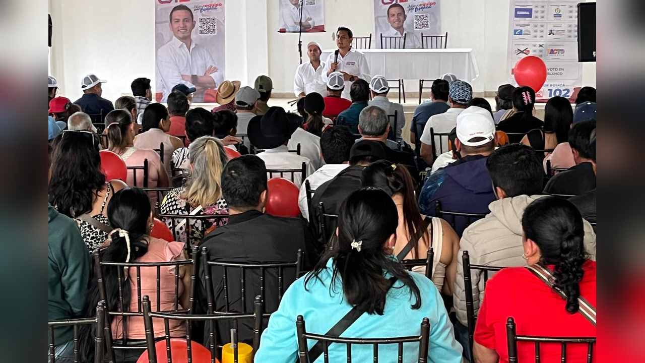 Fabián Rojas (#102 de Cambio Radical) se consolida en Boyacá con una propuesta de resultados y gestión