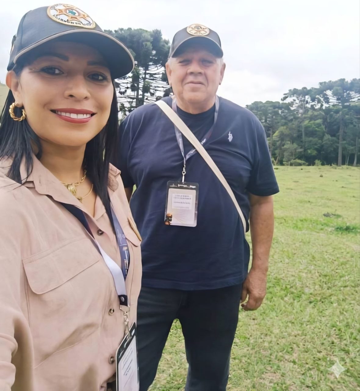 Luis Urzúa con la abogada Viviana González. Foto: archivo particular