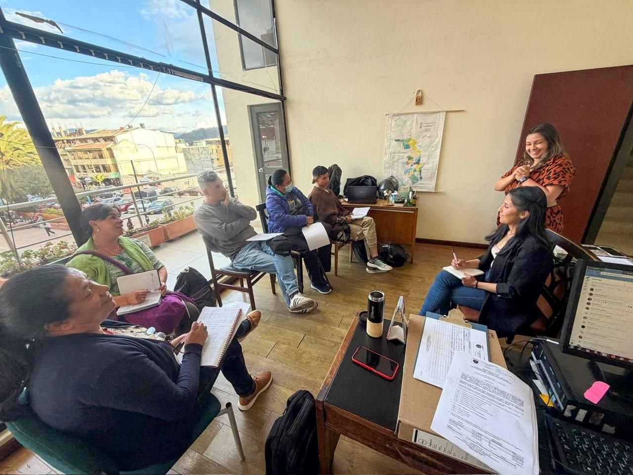 El patrimonio también hace parte de la cultura, por lo que se realizó la activación del programa Vigías de Patrimonio. Foto: Alcaldía de Paipa