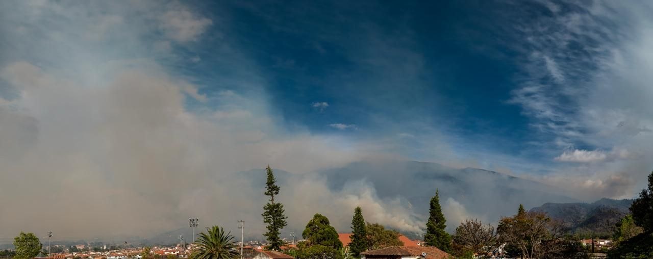 Así se veía Villa de Leyva este domingo.  Foto: Juan Carlos Caicedo